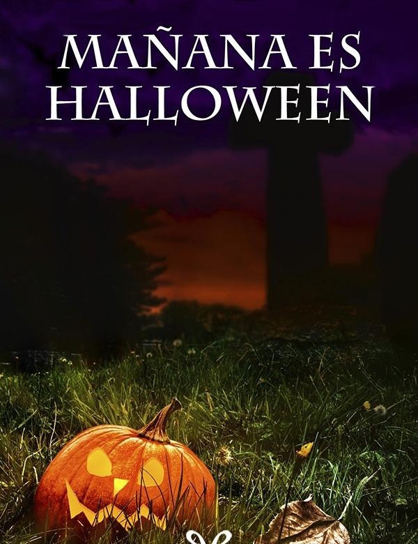 Portada de Mañana es Halloween: una calabaza encendida en un bosque al anochecer